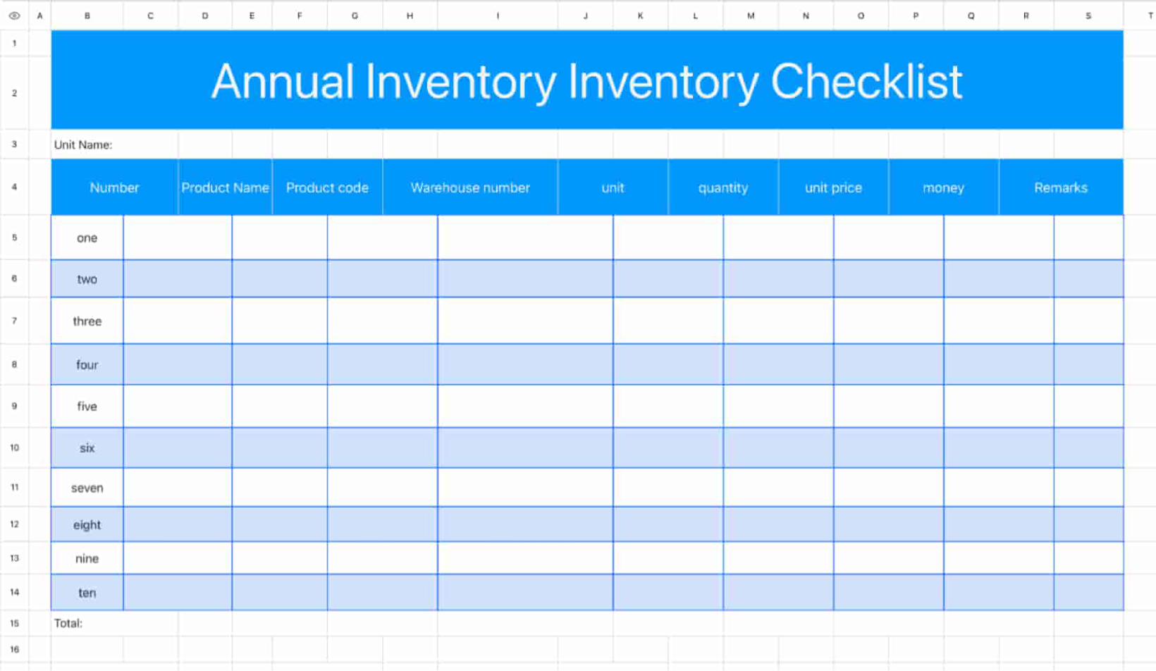 Year-end Inventory Inventory Checklist 1